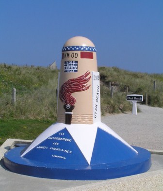 Utah Beach Milestone Km 00