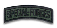 Special Forces Shoulder Patch Green 8cm silicone