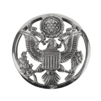 Air Force Cap Badge Enlisted - silver oxide