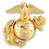 US Marine Corps (USMC) hat badge gold